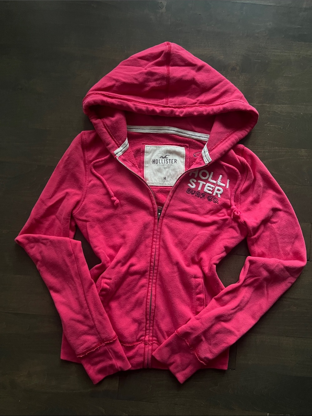 real vintage hollister 2000s y2k zip up